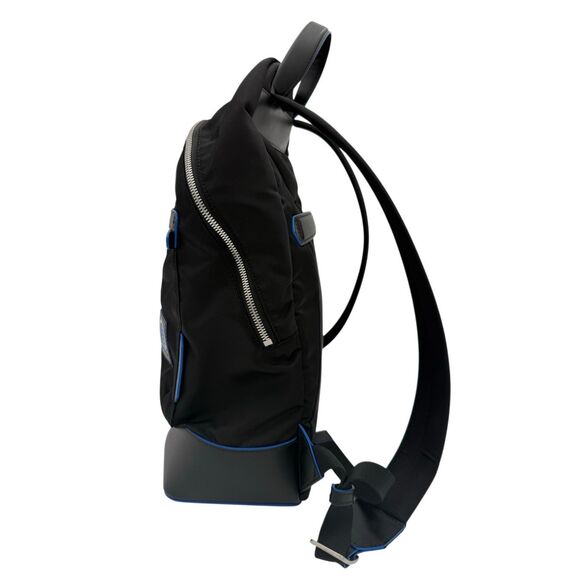 NEW Montblanc BLUE SPIRIT Nylon Leather Backpack - Picture 9 of 11